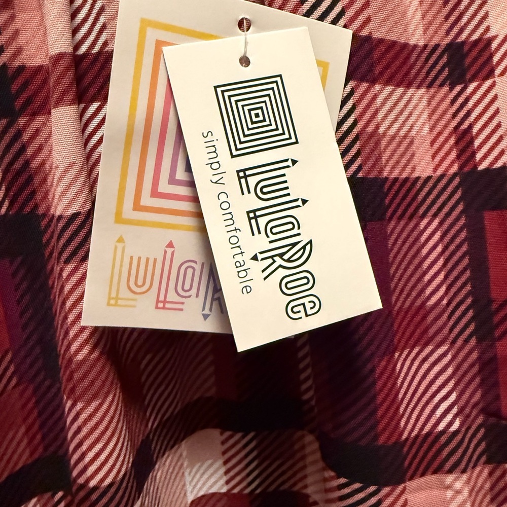LuLaRoe Women’s Dress - Red and Black Plaid - Picture 2 of 3